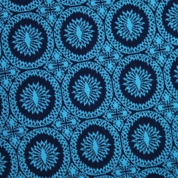 Lane Bryant Ashley Crop Pants Curvy Blue Teal‎ Jacquard Stretch 20 - Picture 12 of 12